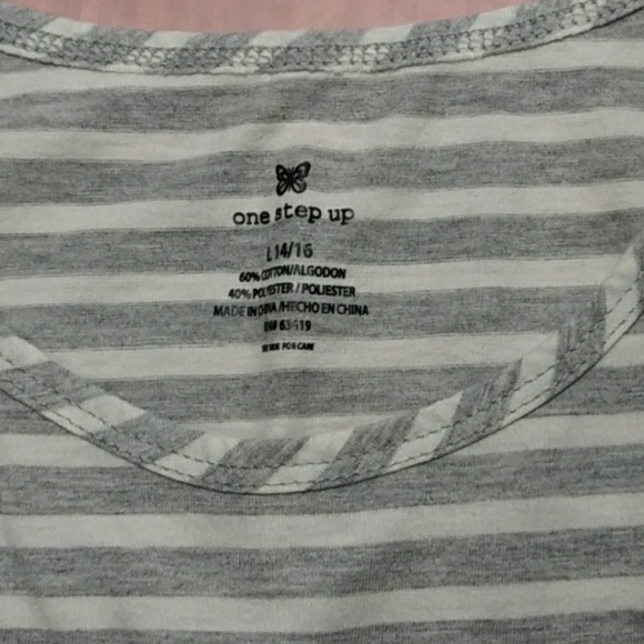 One Step Up Girl embroidery Tank Top Sz 14/16 - Picture 2 of 4